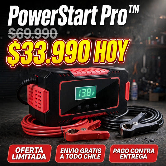 PowerStart Pro™ - Cargador y Reparador de Batería Inteligente
